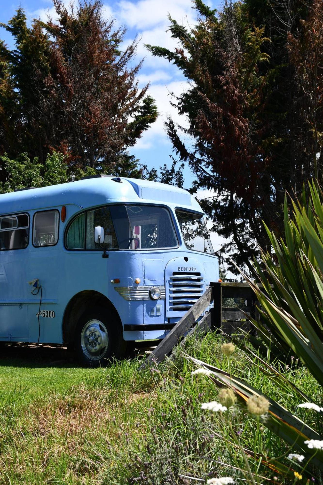Evi The School Bus At Oromahoe Downs Farm Puketona Exterior photo