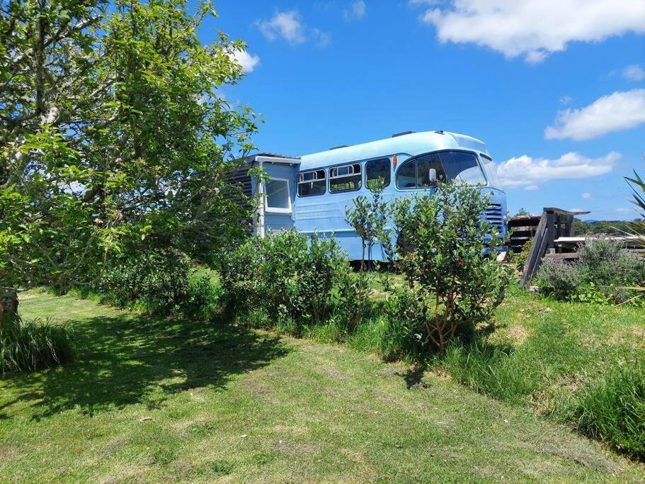 Evi The School Bus At Oromahoe Downs Farm Puketona Exterior photo